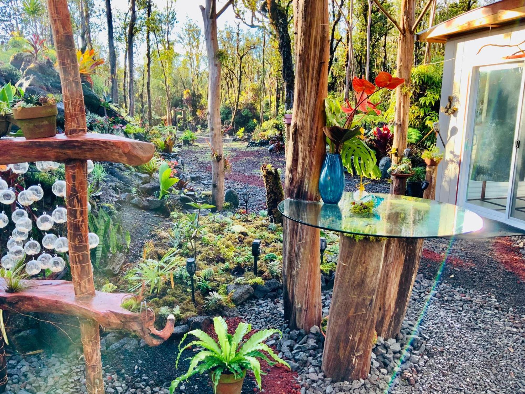 Exotic Garden Cottage At Amazing Volcano Fissure Mountain View Bagian luar foto