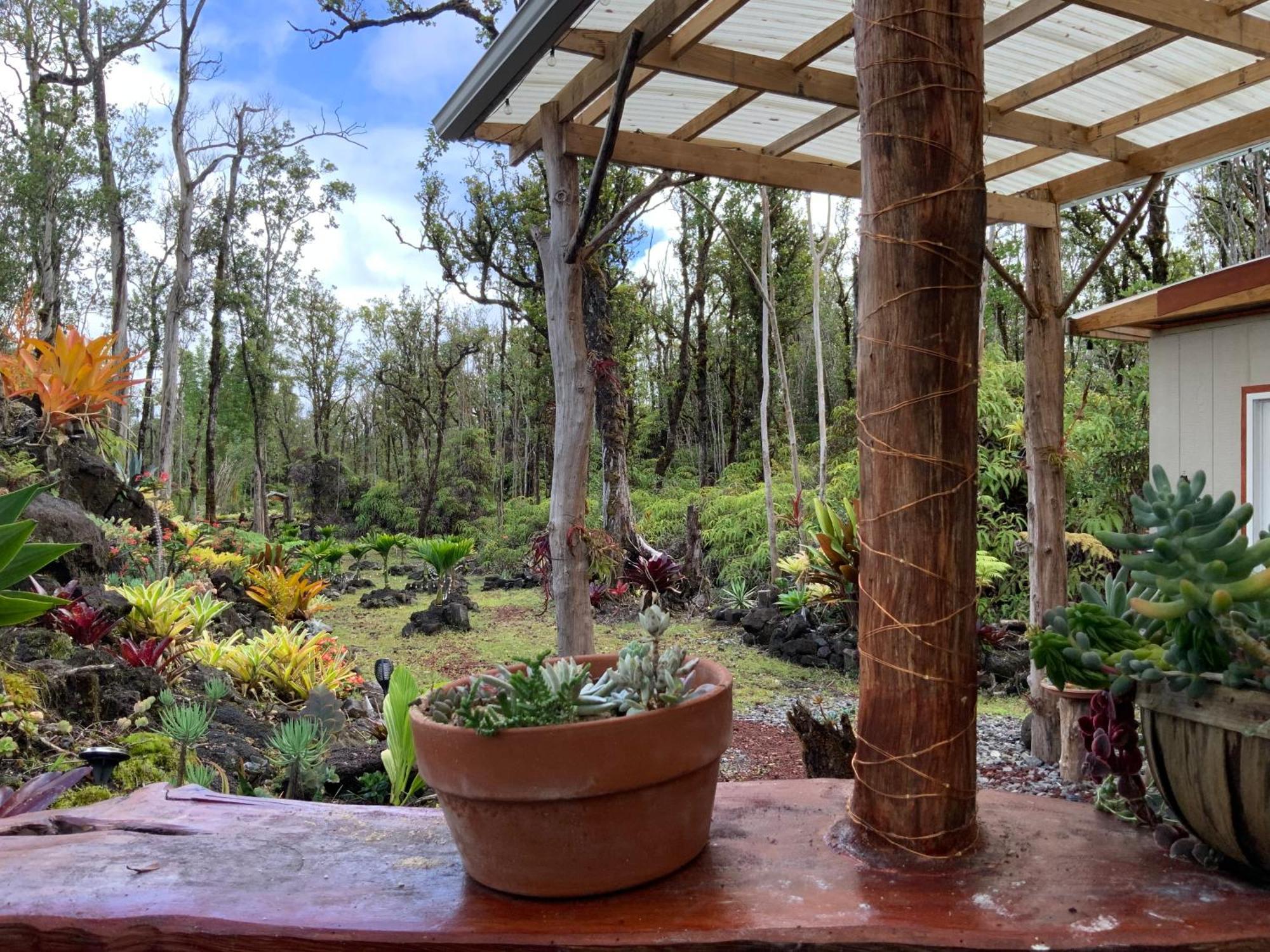 Exotic Garden Cottage At Amazing Volcano Fissure Mountain View Bagian luar foto