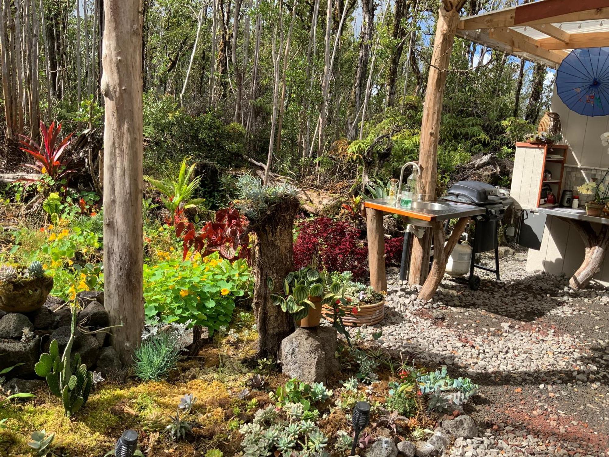 Exotic Garden Cottage At Amazing Volcano Fissure Mountain View Bagian luar foto