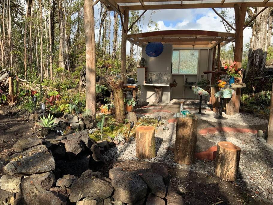 Exotic Garden Cottage At Amazing Volcano Fissure Mountain View Bagian luar foto