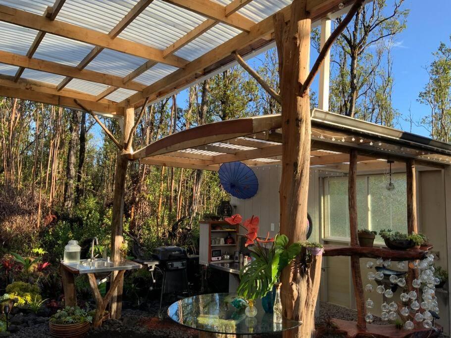 Exotic Garden Cottage At Amazing Volcano Fissure Mountain View Bagian luar foto