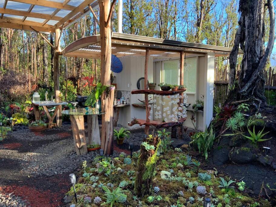 Exotic Garden Cottage At Amazing Volcano Fissure Mountain View Bagian luar foto
